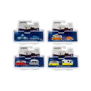 Greenlight 51035 Hitch  Tow V-dub Assortment Set Of 4 164 Diecast Mode