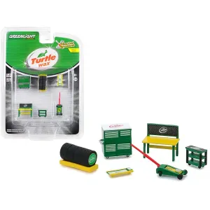 Greenlight 16020C Turtle Wax 6 Piece Shop Tools Set Shop Tool Accessor