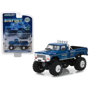 Greenlight 29934 1974 Ford F-250 Monster Truck Bigfoot 1 Blue The Mons