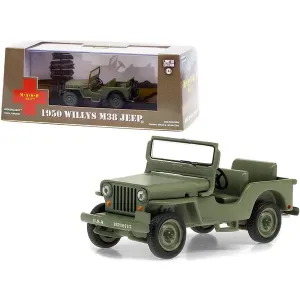 Greenlight 86594 1950 Willys M38 Jeep Army Green Mash (1972-1983) Tv S