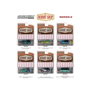 Greenlight 97020 The Hobby Shop Series 2, 6pc Set 164 Diecast Model Ca