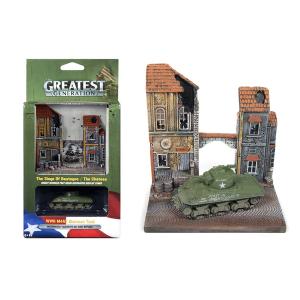 Johnny JLDS001-CHATEAU Military Wwii M4a3 Sherman Tank With The Chatea