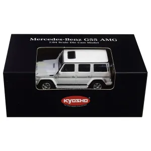 Kyosho K07021G2 Mercedes Benz G55 Amg White 164 Diecast Model Car By