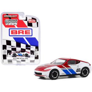 Greenlight 51332 2019 Nissan 370z 46 John Morton Chrome Red And White 