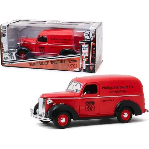 Greenlight 85051 1939 Chevrolet Panel Truck Red Phillips 66 (phillips 