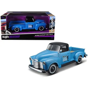 32506bl | Maisto 1950 Chevrolet 3100 Pickup Truck - Blue