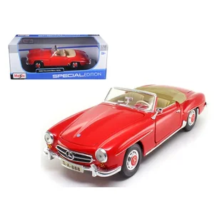 31824r | Maisto 1955 Mercedes Benz 190 SL Red Diecast Model