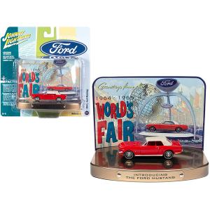 Johnny JLDR012-JLSP081 1964 12 Ford Mustang Rangoon Red With Red Inter