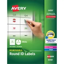 Avery 06450 Averyreg; Multiuse Removable Labels - Removable Adhesive -