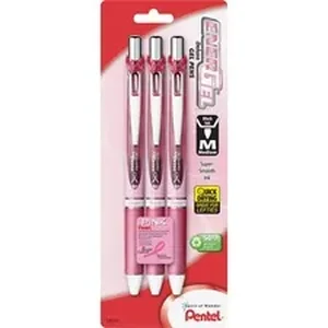 Pentel Pentel EnerGel Pink BCA Ribbon RTX Liquid Gel Pens -