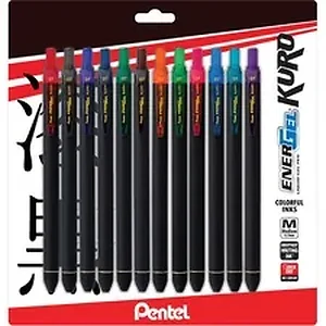 PEN BL437R1BP12M | Pentel EnerGel Kuro Liquid Gel