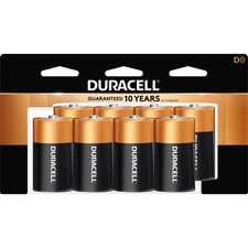 Duracell DUR MN13RT8ZCT Coppertop Alkaline D Batteries - For Toy, Remo