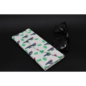 Real 8697 Adorable Cactus  Leather Glasses Case - Cactus Print