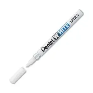 Pentel Pentel Felt Tip White Markers - Bullet Marker Point