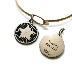 Gleeful RT-YOUGOT-BLAC-NEC You Got This Reminder Token Charm  Necklace