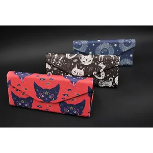 8748 | Real Sic Baphomet's Cat Leather Glasses Case