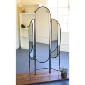 Kalalou CLL2478 Triple Folding Floor Mirror 26 X 11 X 66t