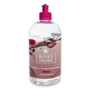 Roses Natural Eco-Friendly Natural Rose Dish Soap - 18oz