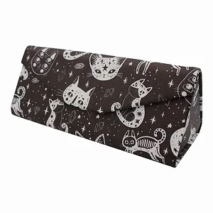 8749 | Real Sic Halloween Cats Leather Glasses Case
