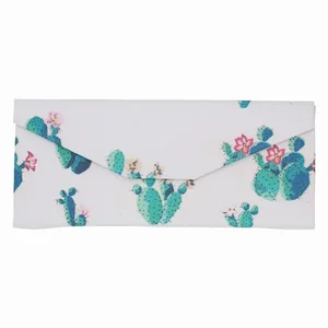 8721 | Real Sic Flowering Cactus Leather Glasses Case