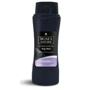 Roses Natural Lavender Infused Activated Charcoal Body Wash