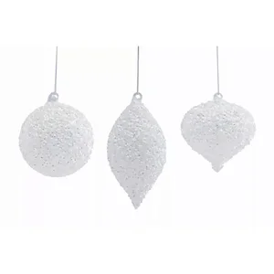 80883DS | Melrose International Set of 12 Glass Holiday