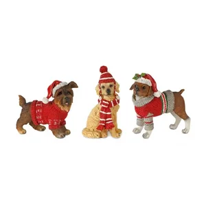 80575DS | Melrose International Festive Winter Dog