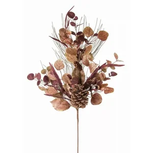 80341DS | Melrose International Artificial Leaf and Cone