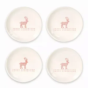 76107DS | Melrose International Set of 4 Stoneware Deer