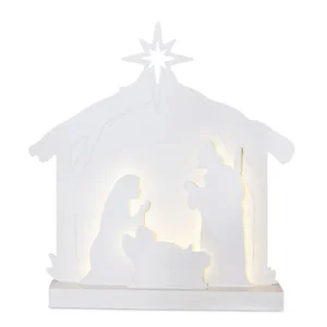81528DS | Melrose International Elegant LED Nativity Scene