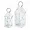 74344DS | Melrose International Metal Lantern Set of 2