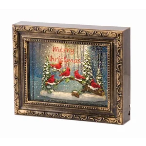 80772DS | Melrose International Cardinal Snow Globe Frame