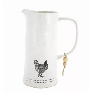 74541DS | Melrose International Farmhouse Chicken Pitcher