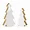 80256DS | Melrose International Festive Wood Tree Decor Set