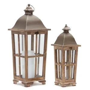 78469DS | Melrose International Decorative Lantern Set of 2