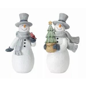 81547DS | Melrose International Festive Snowman Figures