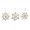 64982DS | Melrose International Set of 12 Gem Snowflake