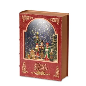 81282DS | Melrose International Charming Book Snow Globe