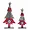80224DS | Melrose International Festive Plaid Tree Set of 2