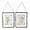 78113DS | Melrose International Set of 2 Lavender/Thyme