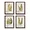 74577DS | Melrose International Set of 4 Framed Botanical