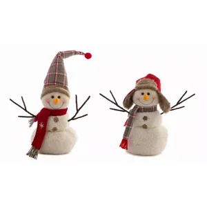 76765DS | Melrose International Whimsical Snowman Duo