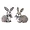 78763DS | Melrose International Set of 4 Plush Rabbits