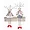 81074DS | Melrose International Whimsical Deer Figurines