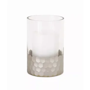 69637DS | Melrose International Elegant Glass Candle Holder