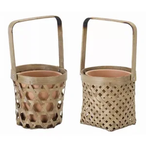78497DS | Melrose International Set of 6 Stylish Bamboo and