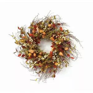 44343DS | Melrose International Cape Gooseberry Wreath