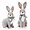 78764DS | Melrose International Set of 2 Decorative Rabbits