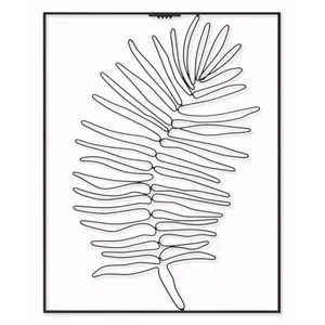 78743DS | Melrose International Set of 2 Leaf Metal Wall