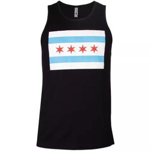 Fox 64-702 XL Mens Tank Top Black - Chicago Flag Xl